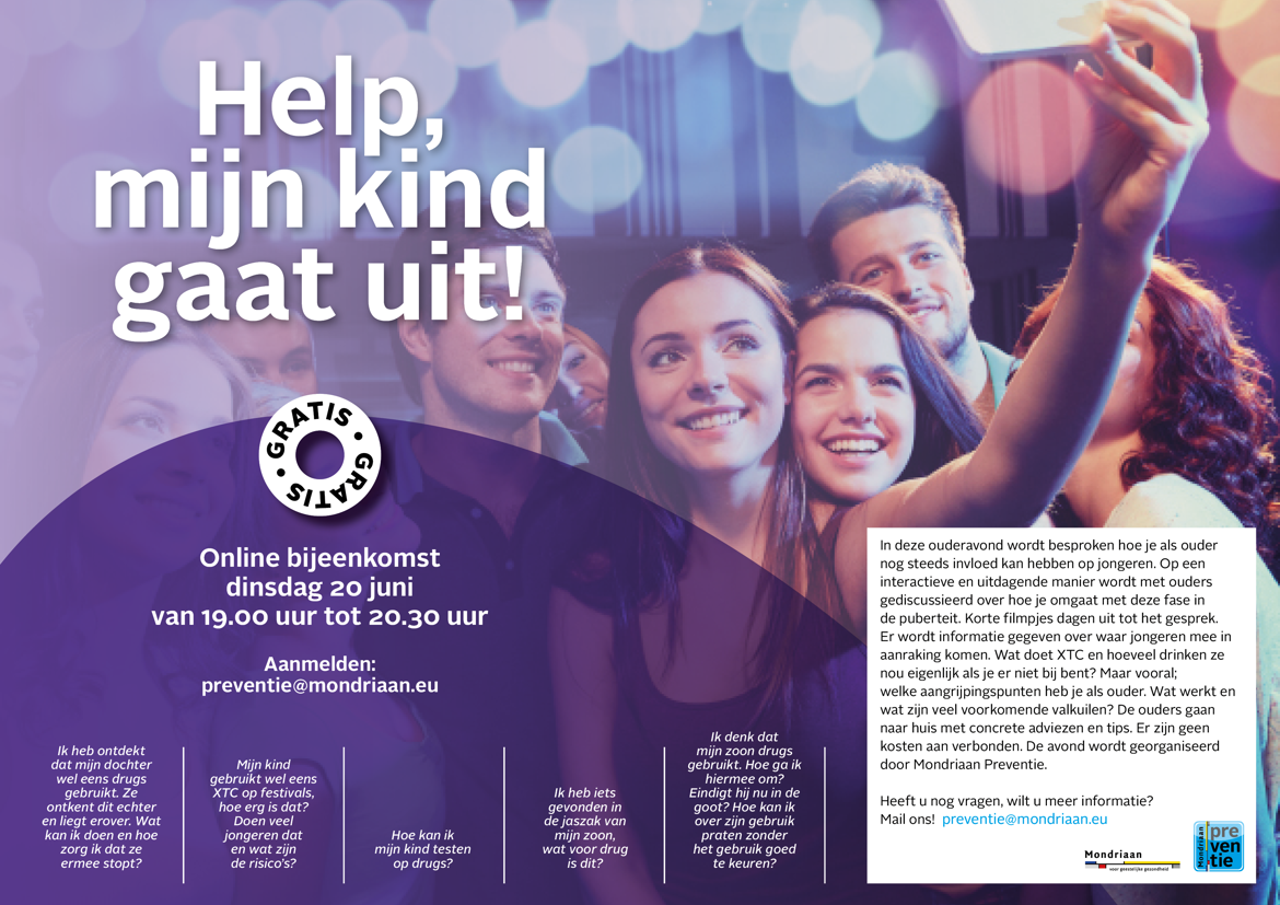 Flyer Help Mijn Kind Gaat Uit